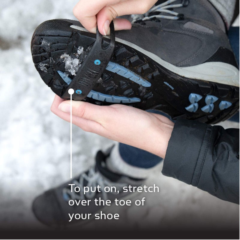 Yaktrax أحزمة حذاء يكتراكس كويك تراكز المدببة (1 زوج)، أسود - Image 5